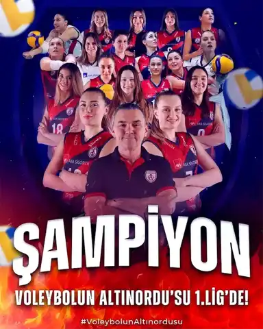 Altınordu Kadın Voleybol Takımı 1. Lige Yükseldi!